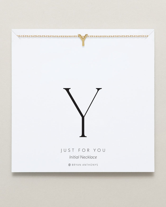 Bryan Anthonys Just For You Gold Y Necklace On Card