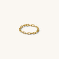 Kaylee chain ring in 14k gold fill, made to mold to the shape of your finger