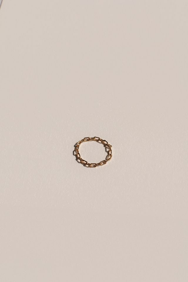 Gold fill chain ring designed for 24/7 wear, the Kaylee by Beads by Tara