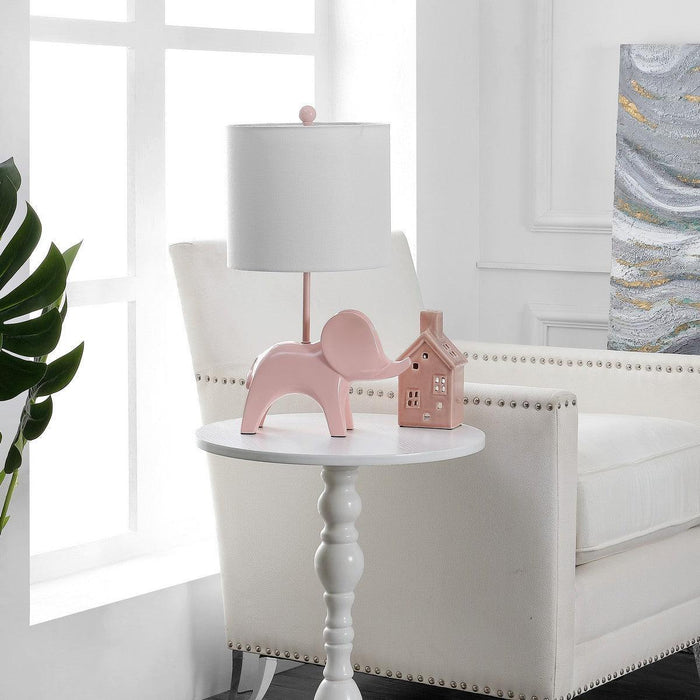 Kid's Elephant Table Lamp in Pink - Little Loves Lighting -  The Well Appointed House