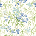 Scalamandre Lanai Wallcovering in Lagoon – Blue, Green, Aqua & Cream - Wallpaper - The Well Appointed House