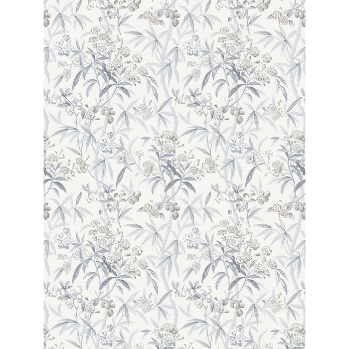 Scalamandre Lanai Wallcovering in Silver Mist - Wallpaper - The Well Appointed House