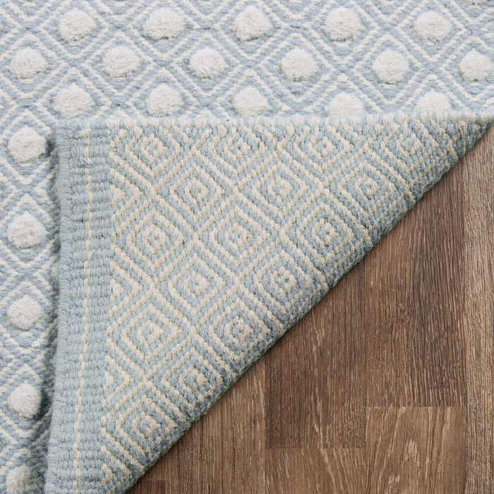 Langdon Windsor Blue Hand Woven Wool Area Rug - The Well Appointed House