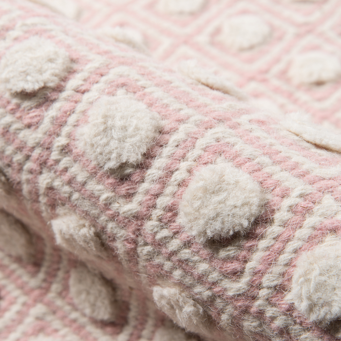 Langdon Windsor Pink Hand Woven Wool Area Rug - The Well Appointed House
