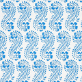 Lani Blue Botanical Paisley Fabric - The Well Appointed House
