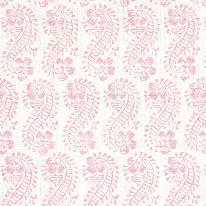 Lani Pink Botanical Paisley Fabric - The Well Appointed House