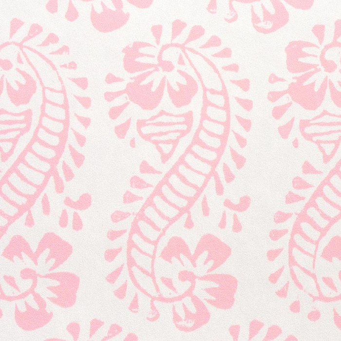 Schumacher Lani Pink Botanical Paisley Wallpaper - The Well Appointed House