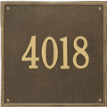 Large Personalized Square Address Wall Plaque– Available in Multiple Finishes - Address Signs & Mailboxes - The Well Appointed House