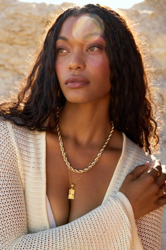 The Large Rio jumbo rope chain necklace in 14k gold fill by Beads by Tara