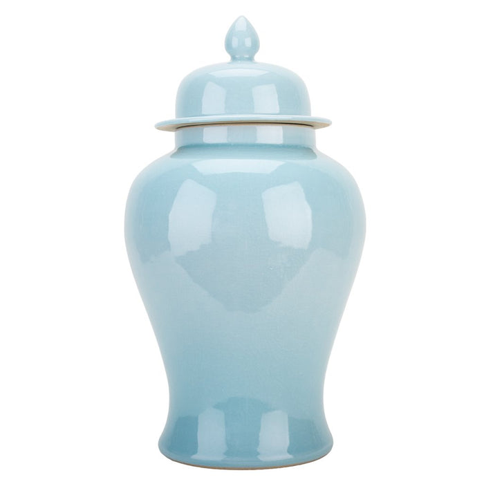 Large Temple Jar in Celadon - The Well Appointed House