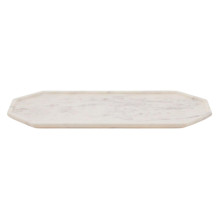 Large White Marble Serving Tray - Serveware - The Well Appointed House