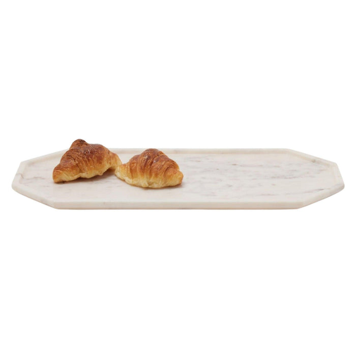 Large White Marble Serving Tray - Serveware - The Well Appointed House