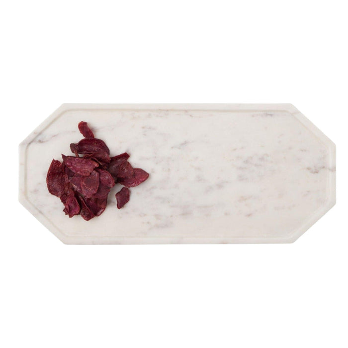 Large White Marble Serving Tray - Serveware - The Well Appointed House