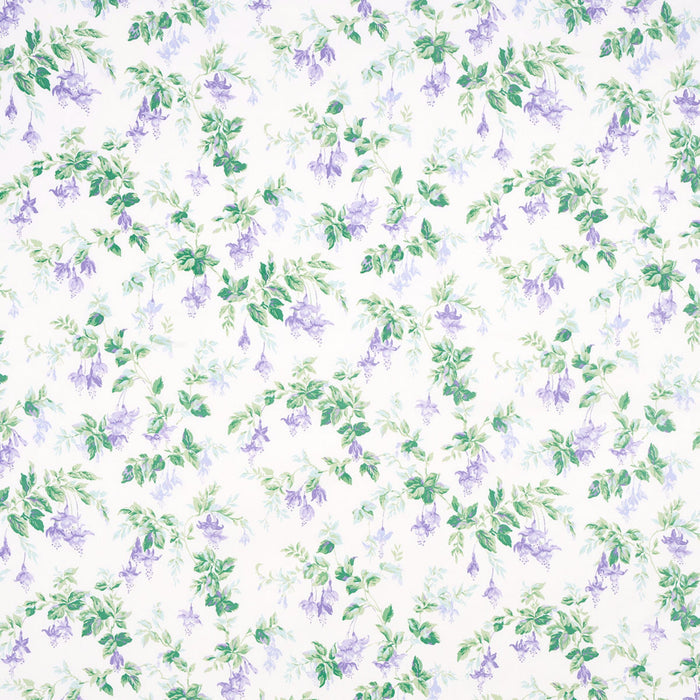 Lavender Garden Gate Floral Print Fabric - The Well Appointed House