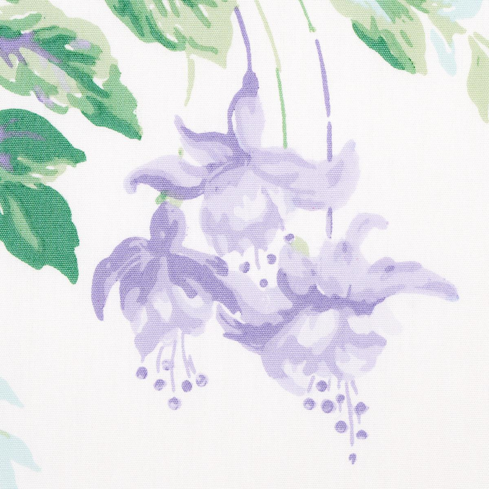 Lavender Garden Gate Floral Print Fabric - The Well Appointed House
