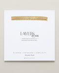 Bryan Anthonys Layers of You Gold Bracelet On Card