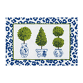 Leopard Print Topiary Latch Hook Rug - Rugs - The Well Appointed House
