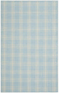 Light Blue & Pale Yellow Plaid Area Rug - Rugs - The Well Appointed House