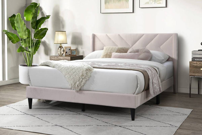Light Pink Queen Bed