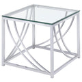 Lille - Glass Top Entryway Sofa Console Table Accents