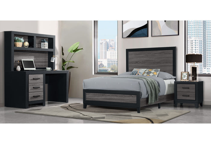 Lisbon - Bed - Gray / Black