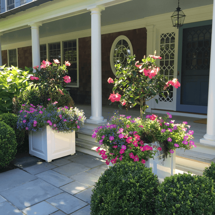 London Outdoor Garden Planter in White - Outdoor Planters - The Well Appointed House
