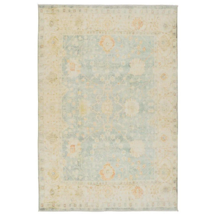 Lovato Area Rug in Yellow, Blue and Green Tones - Rugs - The Well Appointed House