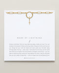 Bryan Anthonys Stories Of You Made Of Lightning Gold Charm Necklace On Card