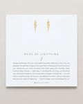 Bryan Anthonys Made Of Lightning Gold Earrings On Card