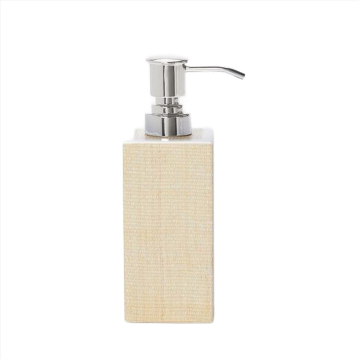 Pigeon & Poodle Maranello Beige Abaca Soap Pump Dispenser - Bath Accessories - The Well Appointed House
