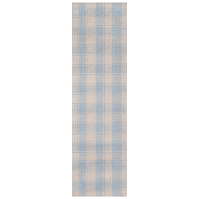 Marlborough Charles Light Blue Hand Woven Wool Area Rug - The Well Appointed House