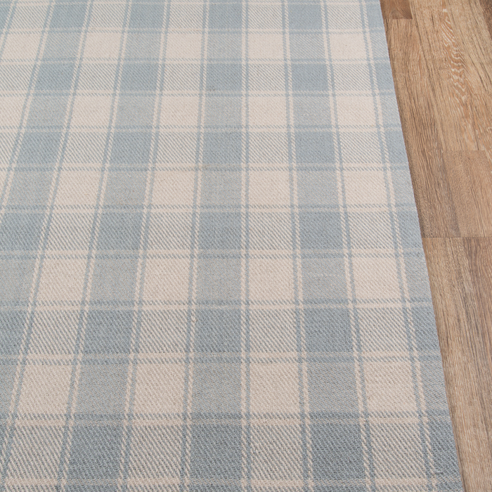 Marlborough Charles Light Blue Hand Woven Wool Area Rug - The Well Appointed House