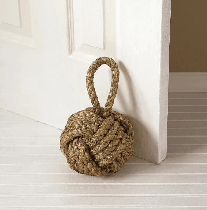 Marseille Knot Nautical Jute Door Stopper - Decorative Objects - The Well Appointed House