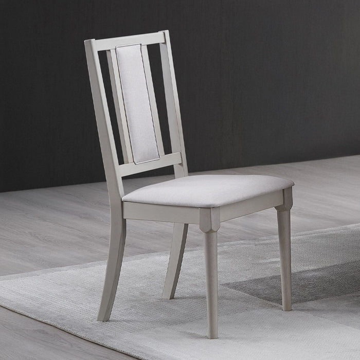 Marta - Side Chair (Set of 2) - Beige Linen & Natural