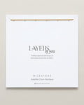 Bryan Anthonys Layers of You Collection Milestone Satellite Chain Necklace in Gold On Card
