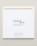 Bryan Anthonys Layers of You Milestone Gold Satellite Chain Anklet On Card