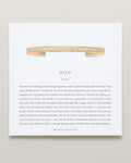 Bryan Anthonys Mom Baguette Cuff Gold On Card