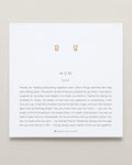 Bryan Anthonys Mom Baguette Stud Earrings Gold On Card