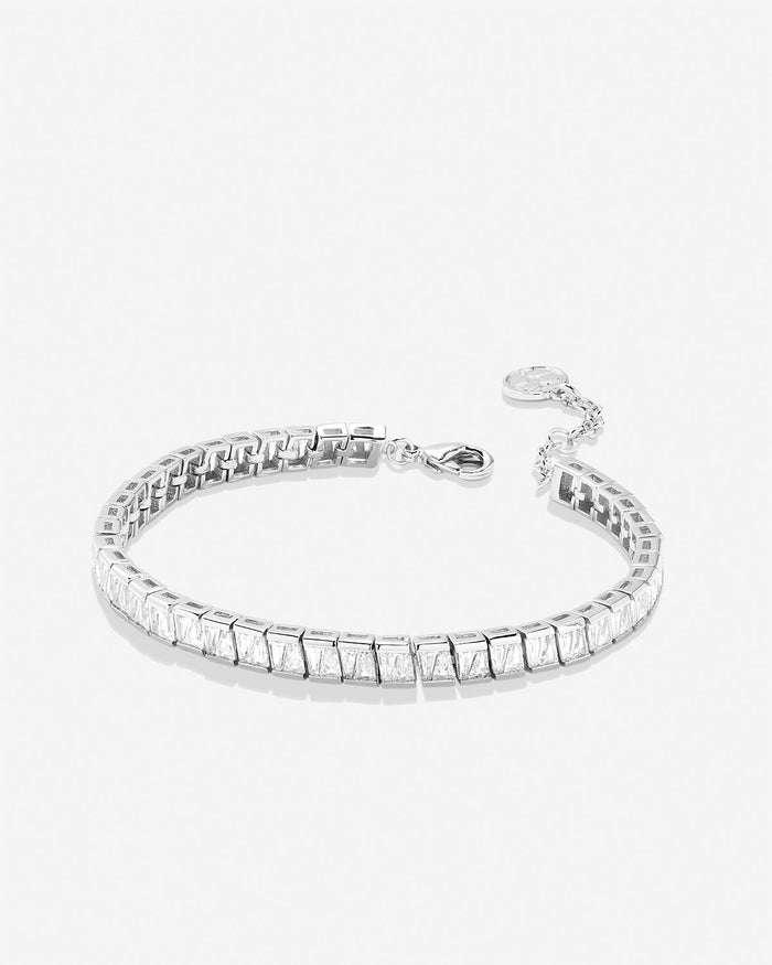 Bryan Anthonys Radiance Collection Baguette Tennis Bracelet Silver