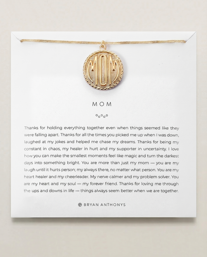 Bryan Anthonys Mom Heirloom Coin Necklace