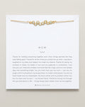 Bryan Anthonys Mom necklace dainty 14k gold crystal