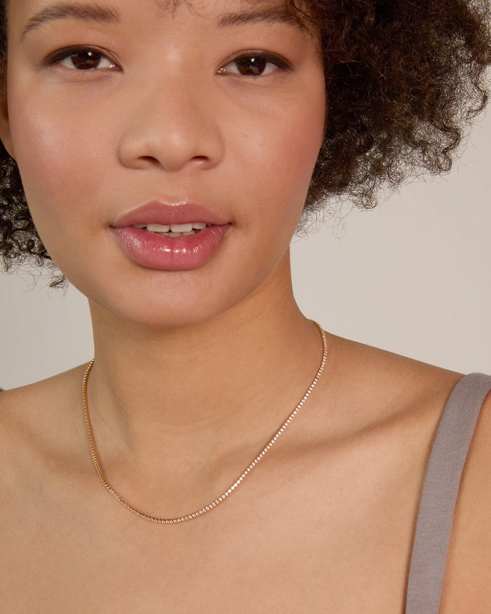 Bryan Anthonys Mom Tennis Necklace On Model