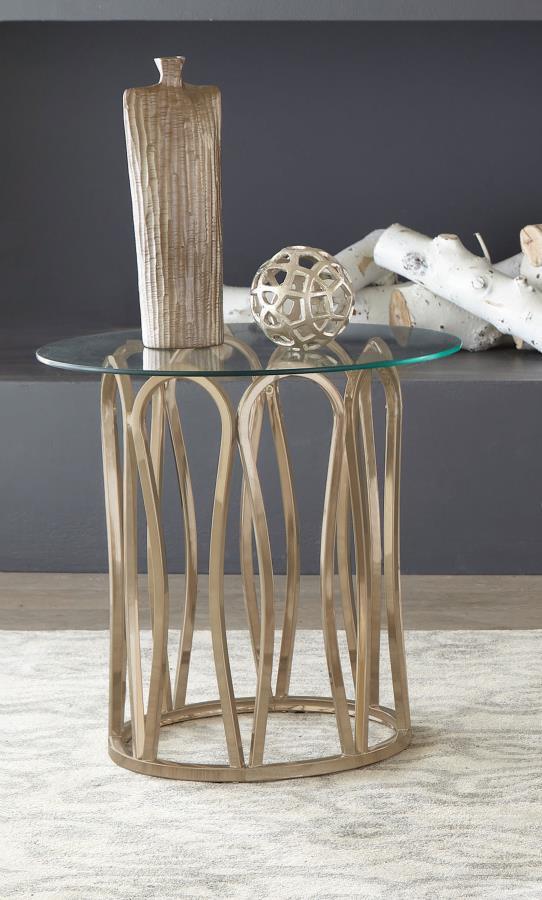 Monett - Round Glass Top Table