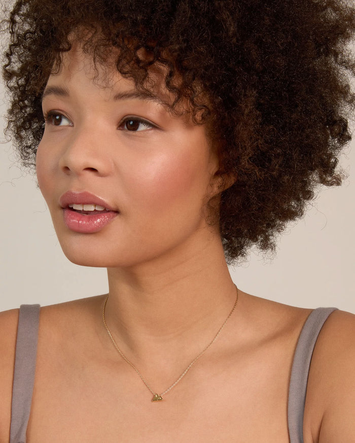 Bryan Anthonys Move Mountains Gold Necklace On Model