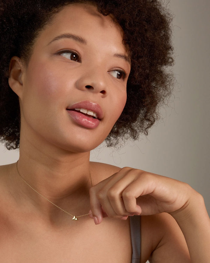 Bryan Anthonys Move Mountains Gold Necklace On Model