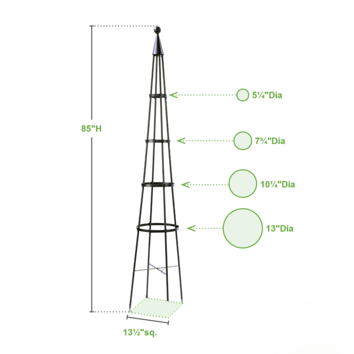 Four Ring Obelisk - Outdoor Planters - The Well Appointed House