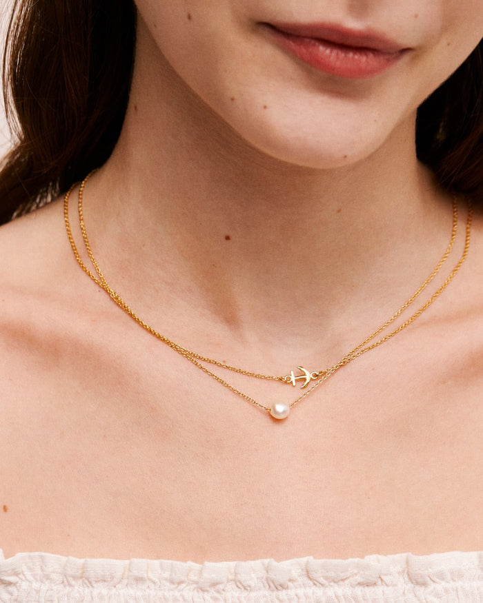 Bryan Anthonys My Anchor Gold Necklace On Model