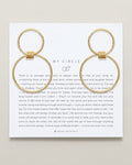 Bryan Anthonys My Circle Friendship Statement Hoop Earrings Gold