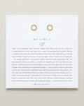 Bryan Anthonys My Circle Stud Earrings Gold
