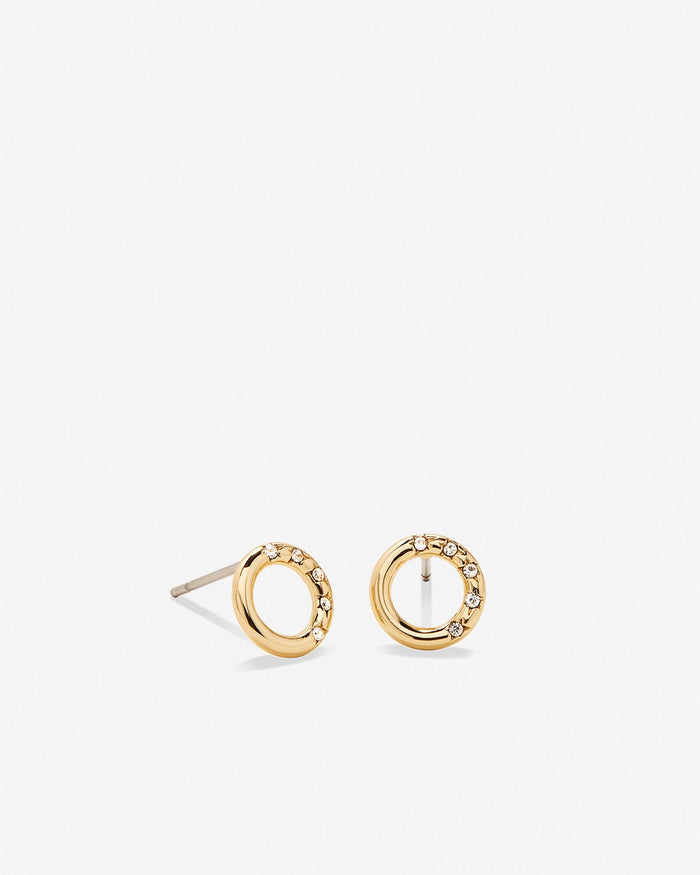 Bryan Anthonys My Circle Stud Earrings Gold